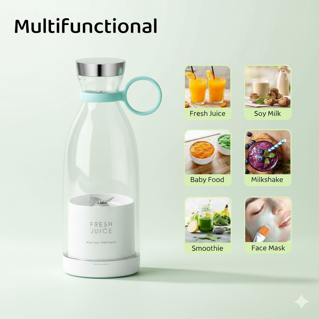 Portable Mini Juicer Bottle