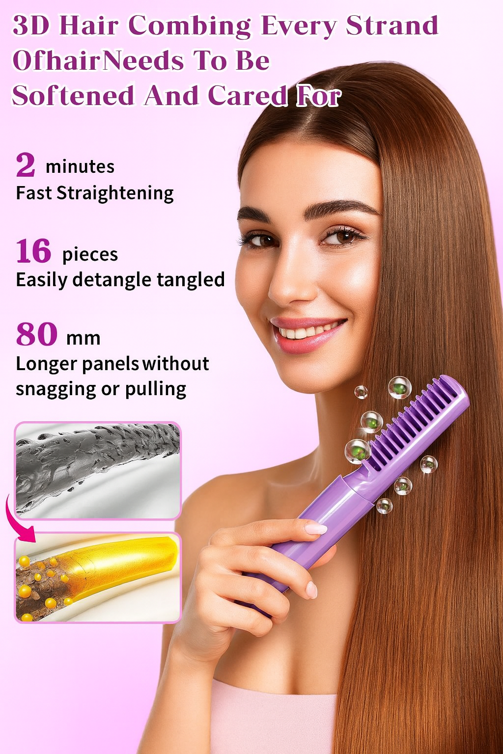 Hair Comb Straightener