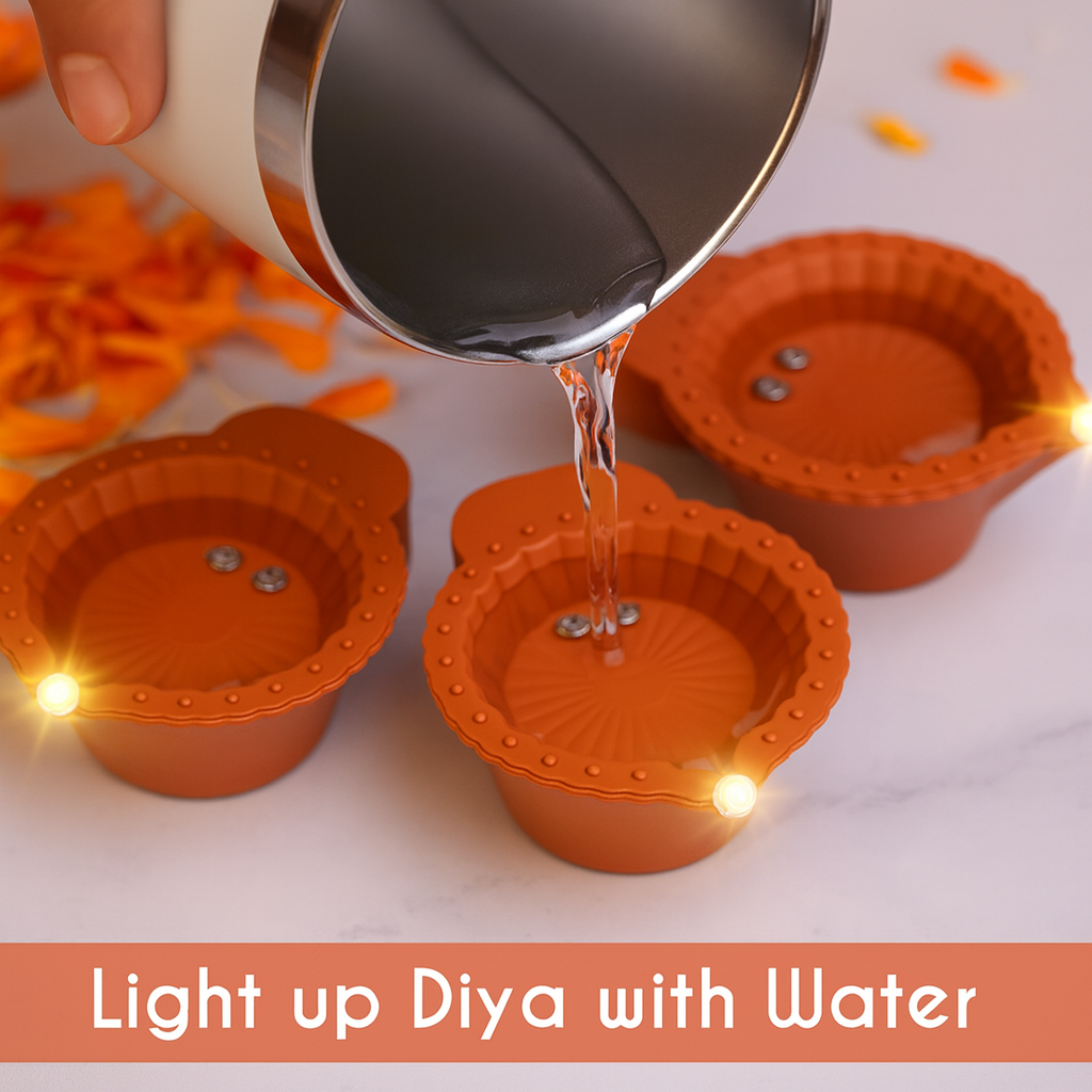 Smart Water LED Light Diya🪔