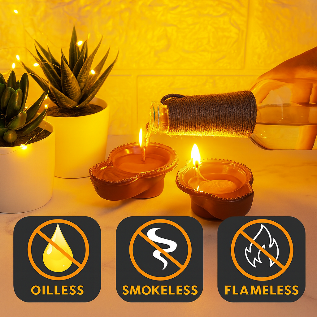 Smart Water LED Light Diya🪔